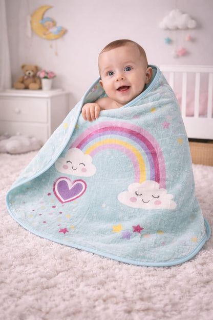 "Follow Your Dreams" Baby Blanket 110 x 140cm