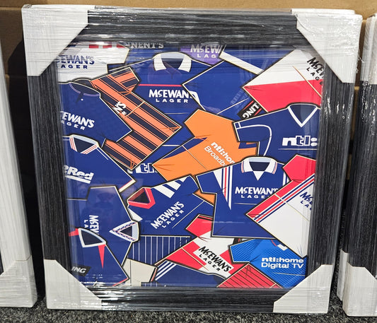 Old Firm - Rangers FC and Celtic FC Prints 47 x47 cm