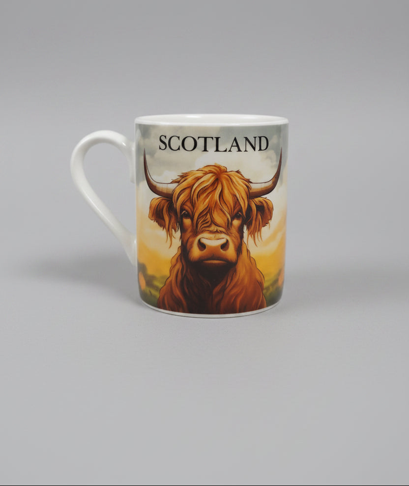 Highland Cow 4oz Espresso Mug