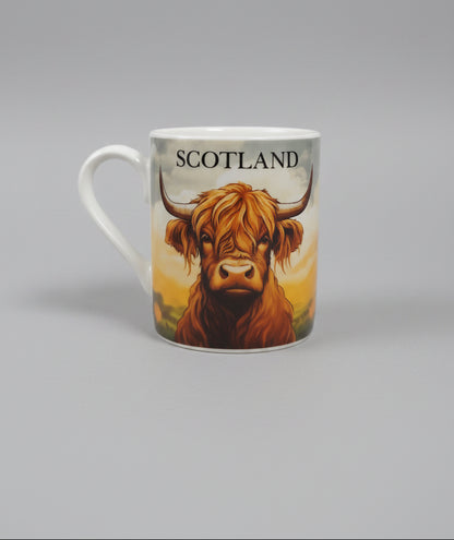 Highland Cow 4oz Espresso Mug