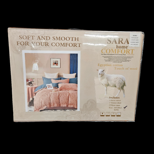 SARA Home Comfort 4PC Duvet Set - Patterned
