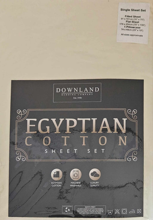 Egyptian Cotton Single Sheet Set