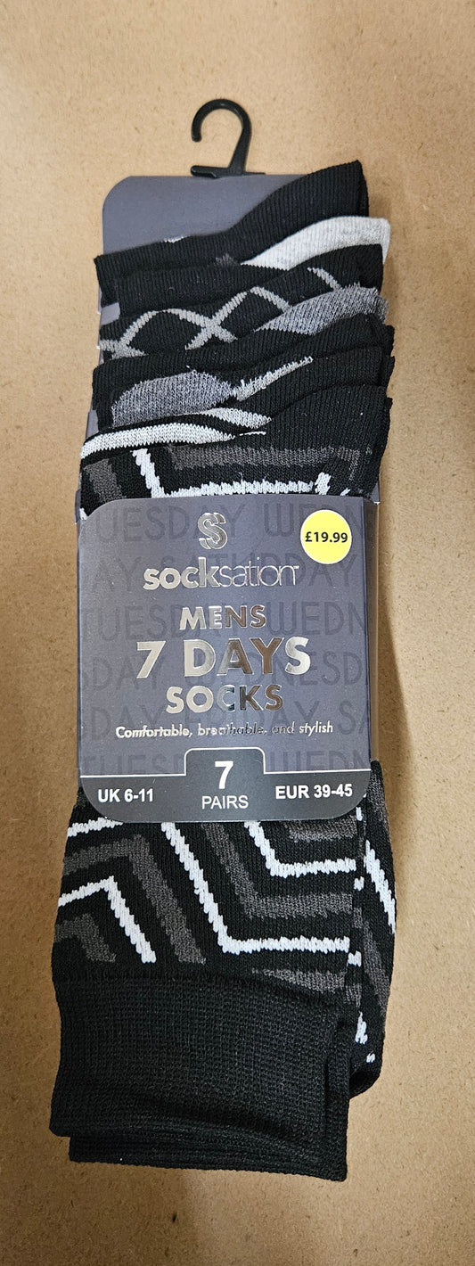 7PK Mens Suit Socks