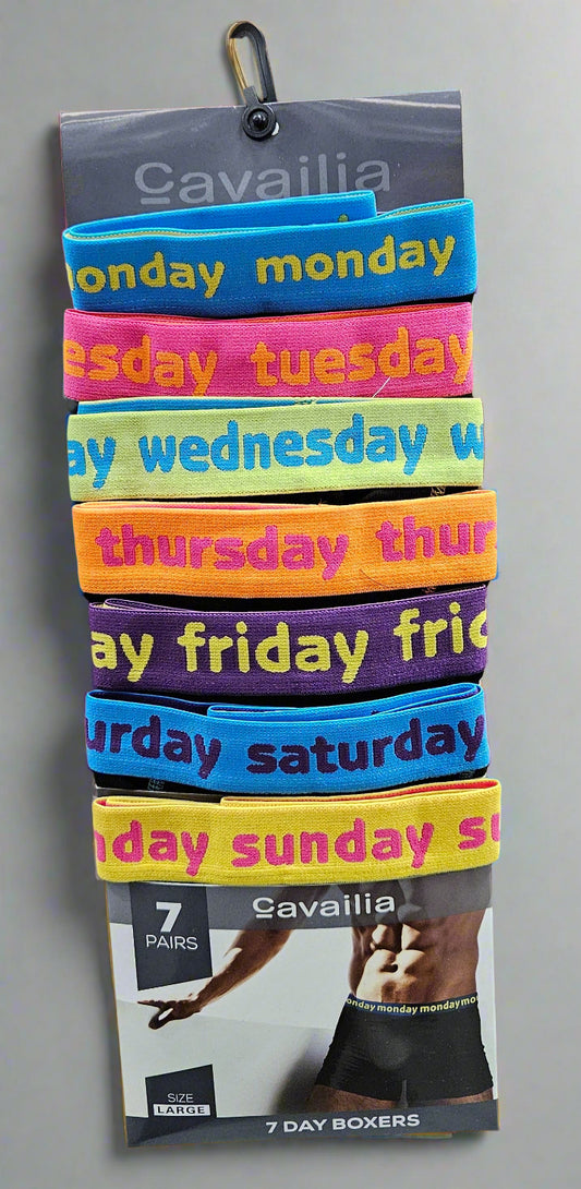 7PK "WEEKDAYS" Classic Boxer Shorts