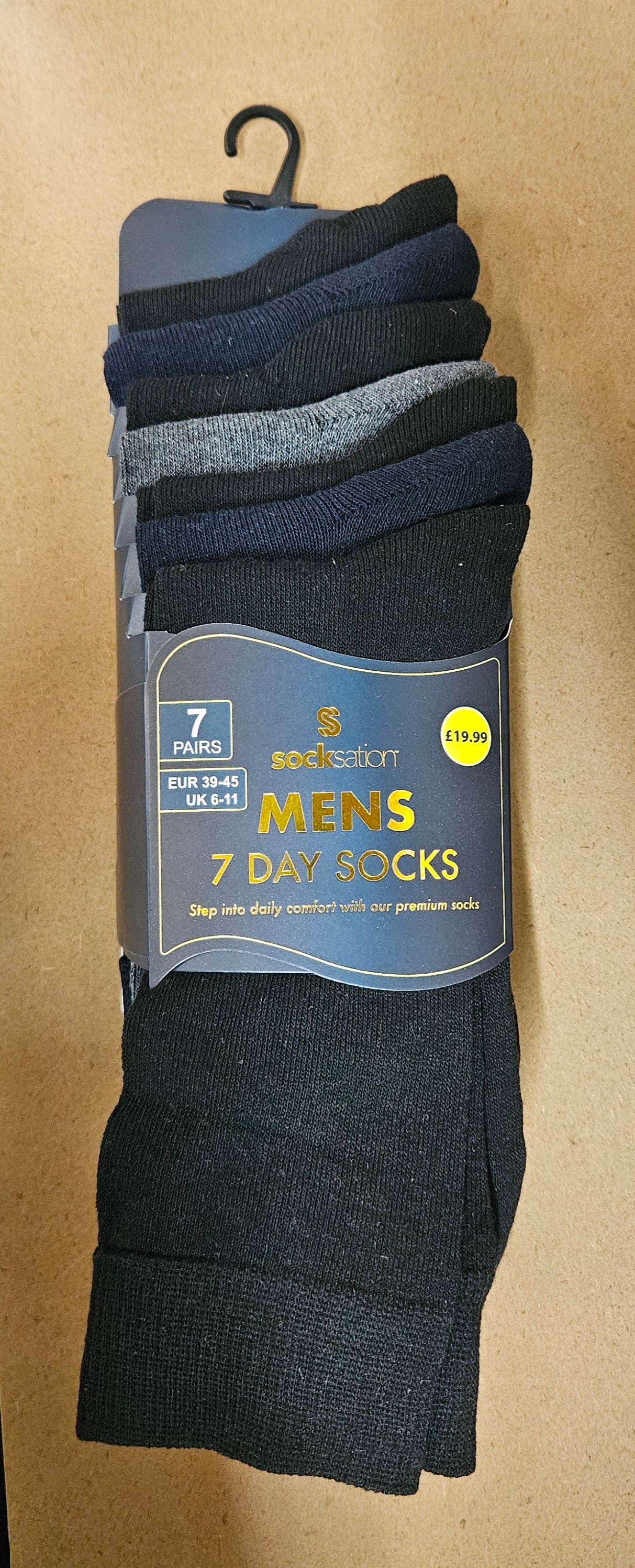 7PK Mens Suit Socks