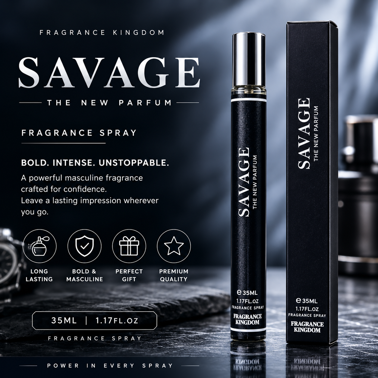 35ml Parfum Fragrance Sprays - For Men & Women