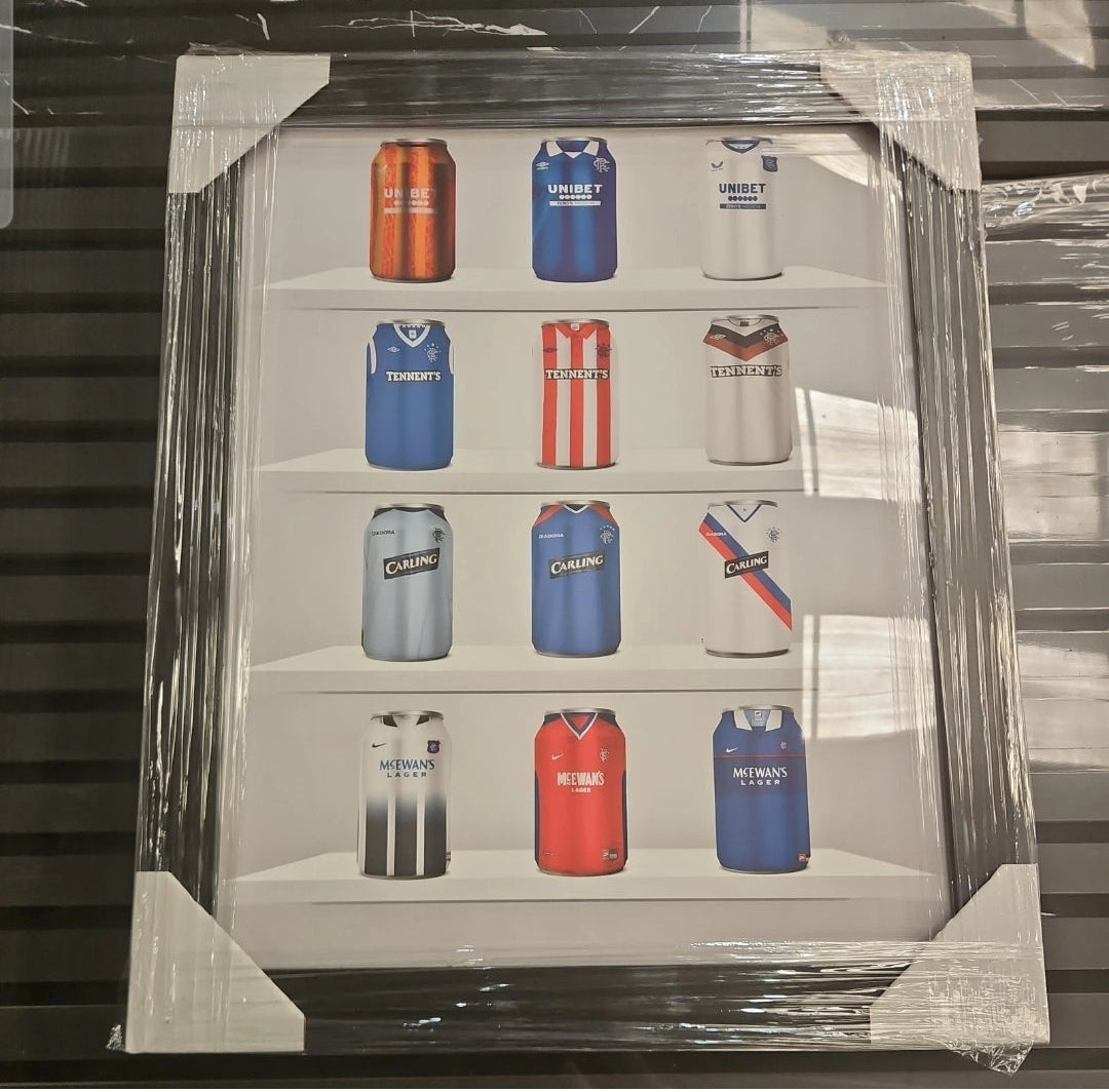 Old Firm - Rangers FC and Celtic FC Prints 47 x47 cm