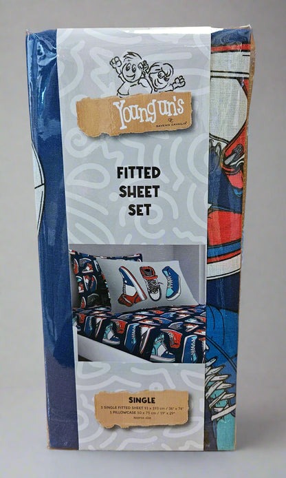 Kids Fitted Sheet Sets - Single