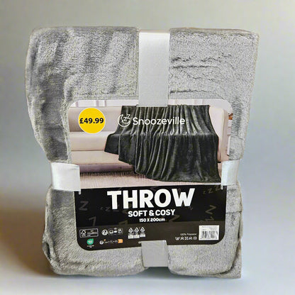 Cloudy Flannel Throw 150 x 200cm