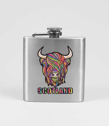 Scotland / Highland Cow Hipflask