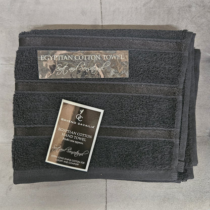 Satin Stripe Egyptian Cotton Hand Towel 50 x 80cm