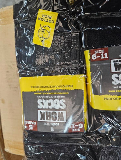 5 Pack Work Socks