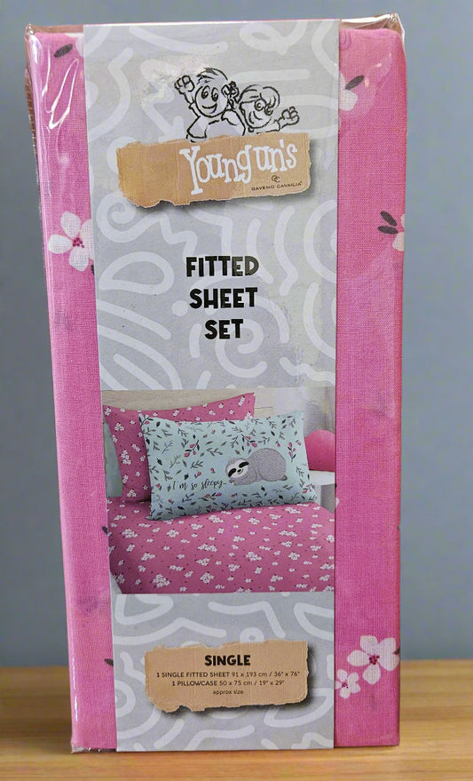 Kids Fitted Sheet Sets - Single