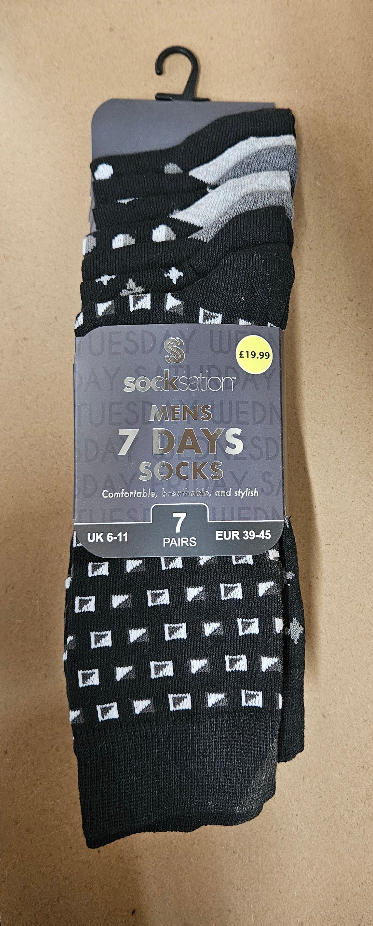 7PK Mens Suit Socks