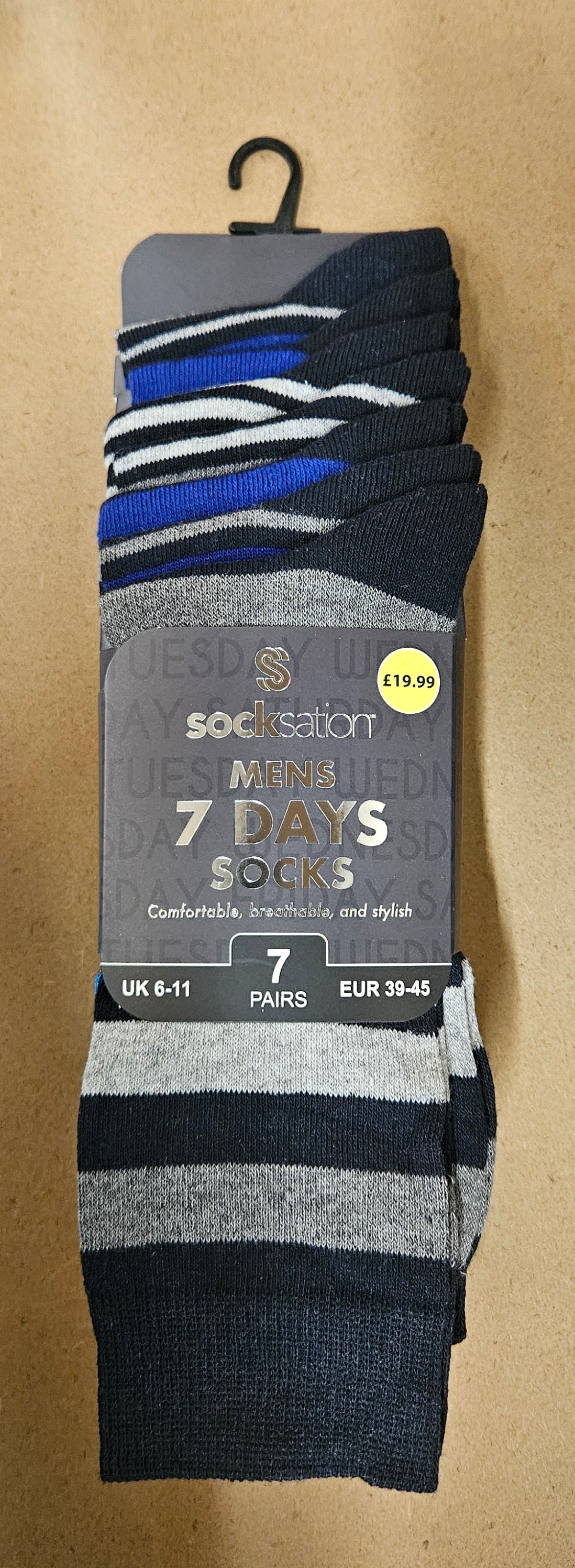 7PK Mens Suit Socks