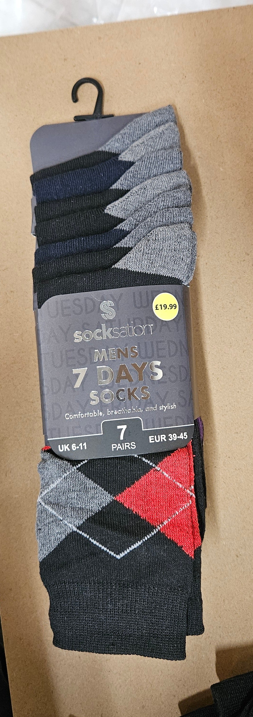 7PK Mens Suit Socks